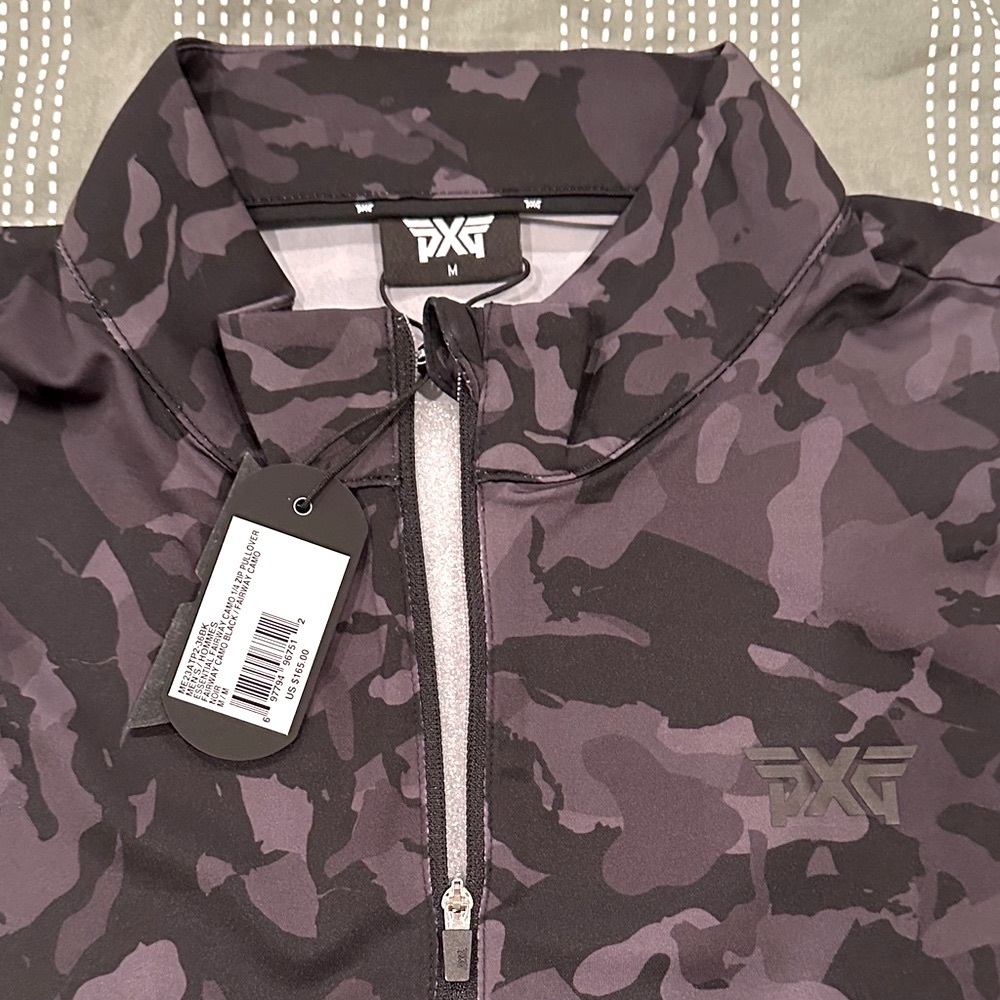 PXG Black Camo 1/4 Zip Pullover Medium - Picture 4 of 5